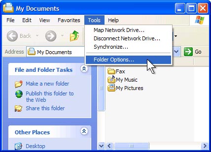 folder options