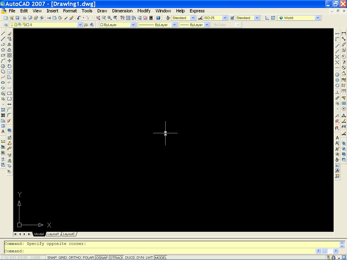 Autocad 2007 interface