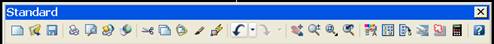 standard toolbar