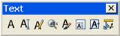 text toolbar