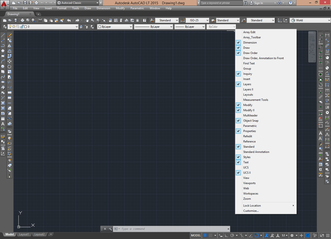 autocad lt 2015 classic